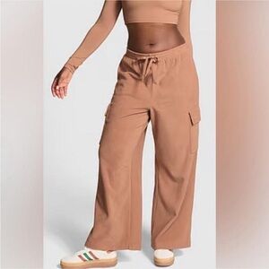 Victoria Secret Pink Sherpa wide leg sweatpants